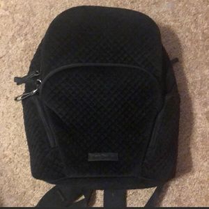 Black backpack purse